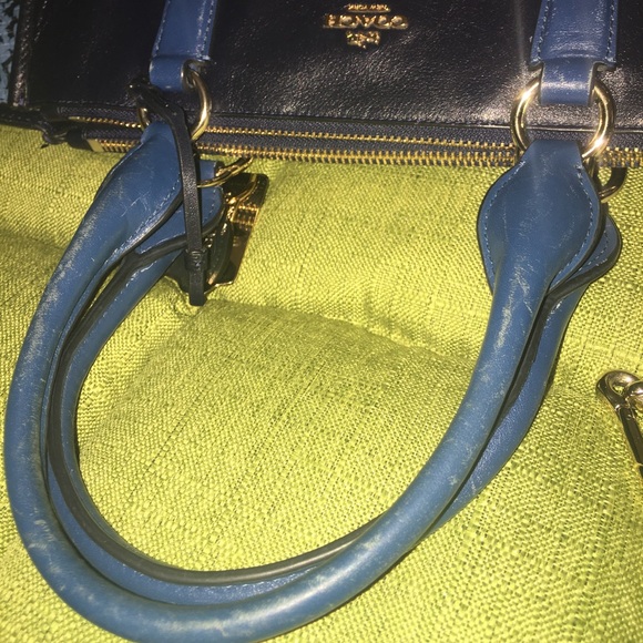 SOLD Authentic Coach Convertible Leather Satchel Crossbody Carryall - Picture 13 of 15